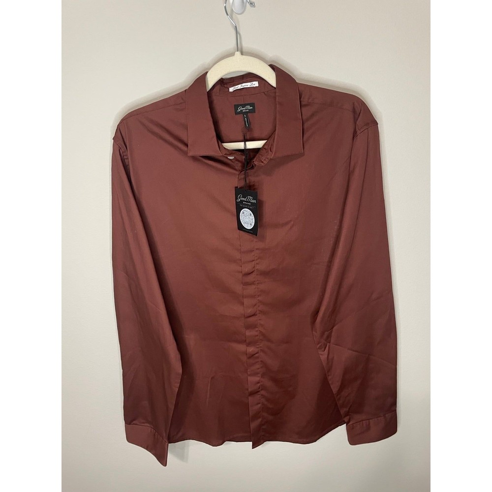 Goodman  Red Long Sleeve Oxford Shirt NEW!